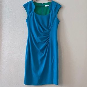 Calvin Klein Turquoise shift dress